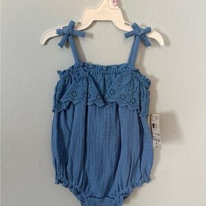 Okie Dokie Light Blue Baby Outfit